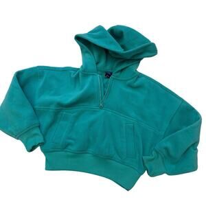 Old Navy Go Warm Cropped Hoodie sz XS (5) quarter zip